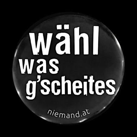 Buttons für Wahlen