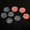 Buttons für Wahlen